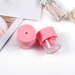 New 1PC Manually Rotatable Contact Lens Cleaner Case Portable Contact Lens Case Plastic Container Storage Holder Tools Accessori