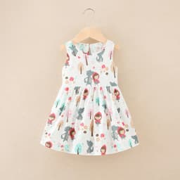 Girl Dress Cotton Summer Kids Clothes Girls Children Flower Dresses Sleeveless Princess Party Outfit Children's Clothing