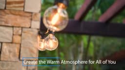 LED String Light G40 Shatterproof Light String IP44 Patio Light Outdoor Garland Light For Garden Wedding Decoration 18M 26M 45M