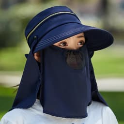Women Outdoor Riding Anti-UV Sun Hat Foldable Big Brim Hats Neck Face Protection Detachable Mask Sunscreen Breathable Beach Caps
