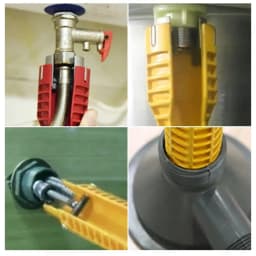 8 In 1 Flume Wrench Anti-slip Kitchen Sink Key Repair Wrench Bathroom Faucet Assembly Plumbing Installation Wrench Set