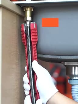 8 In 1 Flume Wrench Anti-slip Kitchen Sink Key Repair Wrench Bathroom Faucet Assembly Plumbing Installation Wrench Set