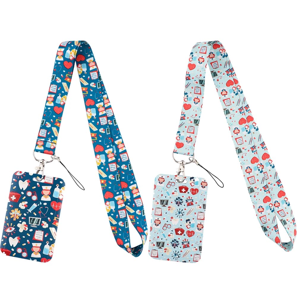 Ransitute R2239 Medical Equipment Nurse Card Holder ID Holder Bus Card Holder Staff Card Lanyard For Keys Phone DIY Hang Rope