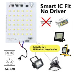 LED COB Lamp Bead 10W 20W 30W 50W 100W 150W 200W AC 220V Smart IC No Need Driver DIY Flood Light Led Bulb Spotlight Chip Lamp