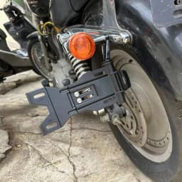 Motorcycle Side License Plate Holder LED Display Bracket For Harley Sportster XL883 XL 1200 Dyna Low Rider FXDLS Street Bob FXDB