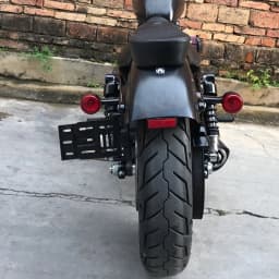 Motorcycle Side License Plate Holder LED Display Bracket For Harley Sportster XL883 XL 1200 Dyna Low Rider FXDLS Street Bob FXDB