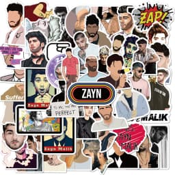 10/30/50PCS British Singer Zayn Malik Stickers Waterproof Snowboard Laptop Luggage Guitar Graffiti Decal Sticker for Kid Toys