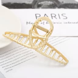 2021 New Women Elegant Gold Hollow Geometric Metal Hair Claw Vintage Hair Clips Headband Hairpin Hair Crab Hair Accessories