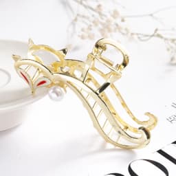 2021 New Women Elegant Gold Hollow Geometric Metal Hair Claw Vintage Hair Clips Headband Hairpin Hair Crab Hair Accessories