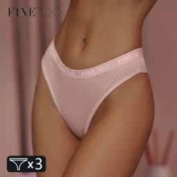 FINETOO 3Pcs/Set Women's Cotton Panties Fashion Letter Underpants Female Low-rise Briefs Underwear Sexy Ladies Lingerie M-2XL