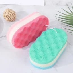 Three-layer Bath Sponge Body Brush Skin Clean Massage Cleaning Shower Brushes Kids Adults Foam Scrubbing Towel Rope Holder
