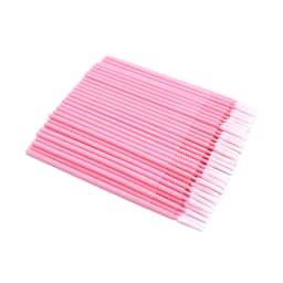 100pcs Long Head Microbrush Applicators Eyelash Extensions Eyelash Glue Cleaning Brushes Eyelash Brush