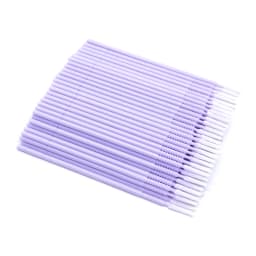 100pcs Long Head Microbrush Applicators Eyelash Extensions Eyelash Glue Cleaning Brushes Eyelash Brush