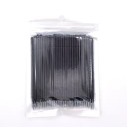 100pcs Long Head Microbrush Applicators Eyelash Extensions Eyelash Glue Cleaning Brushes Eyelash Brush