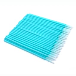 100pcs Long Head Microbrush Applicators Eyelash Extensions Eyelash Glue Cleaning Brushes Eyelash Brush
