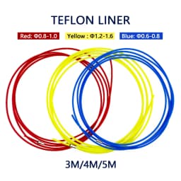 MIG MAG Welding Torch PTFE Liner 0.6-0.8/0.8-1.0/1.2-1.6 Welding Wire Euro Central Quick Connector Kit 3M 4M 5M Red Yellow Blue