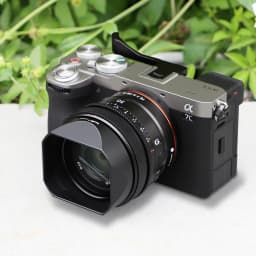Haoge LH-S245N Bayonet Square Metal Lens Hood for Sony FE 50mm F2.5 G FE 40mm F2.5 G FE 24mm F2.8 G Lens Shade with Cap