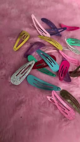 20Pcs/Lot Hair Accessories Candy Color Dripping Glitter Powder Hair Clip Princess Barrette Hairclip Headdress Hairpins for Girls
