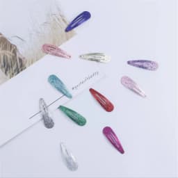 20Pcs/Lot Hair Accessories Candy Color Dripping Glitter Powder Hair Clip Princess Barrette Hairclip Headdress Hairpins for Girls