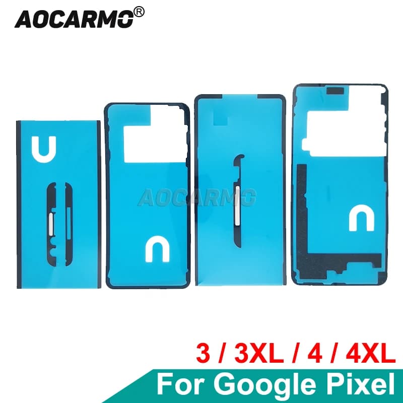 Aocarmo For Google Pixel 2 3 4 XL 5 5a 6 Pro Lcd Screen Display Sticker Front Middle Frame Back Battery Cover Door Adhesive Glue