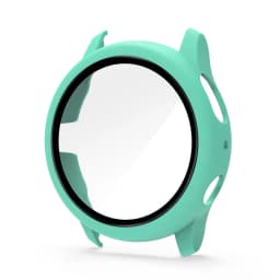 Case for Samsung Galaxy Watch Active 2 44mm 40mm Full Coverage Bumper Case with Tempered Glass Protective Cover Screen Protector