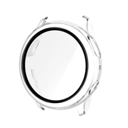 Case for Samsung Galaxy Watch Active 2 44mm 40mm Full Coverage Bumper Case with Tempered Glass Protective Cover Screen Protector