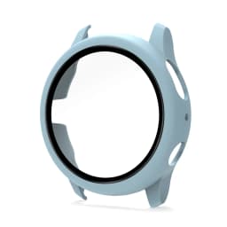 Case for Samsung Galaxy Watch Active 2 44mm 40mm Full Coverage Bumper Case with Tempered Glass Protective Cover Screen Protector
