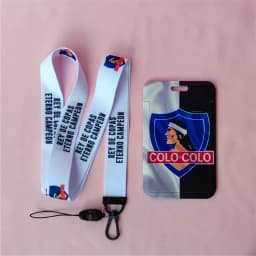 Chile Football Club Series Lanyard Name Card Covers Colo Colo ID Card Holder Students Bus Card Case Visit Door Identity Badge