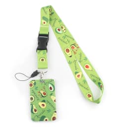 JF1034 Summer Fruit Pattern Watermelon Strawberry Lemon Lanyard For Key ID Card Pass Gym USB Badge Holder DIY Hanging Rope