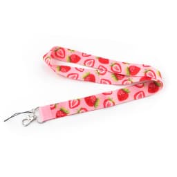 JF1034 Summer Fruit Pattern Watermelon Strawberry Lemon Lanyard For Key ID Card Pass Gym USB Badge Holder DIY Hanging Rope