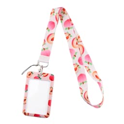 JF1034 Summer Fruit Pattern Watermelon Strawberry Lemon Lanyard For Key ID Card Pass Gym USB Badge Holder DIY Hanging Rope
