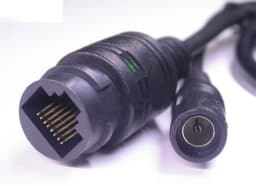 LAN cable for CCTV IP camera board module (RJ45 / DC) standard type without 4/5/7/8 wires , 1x status LED