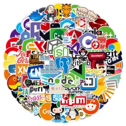 10/30/50/100PCS Funny Geek Java Programming Stickers Classic Toy Skateboard Motorcycle Laptop Luggage Joke Waterproof Sticker