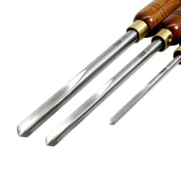 TASP HSS Woodturning Tools 1/2" 3/8" Bowl Gouge 1/4" Spindle Gouge Woodworking Roughing Turning Chisels for Wood Lathe Tools
