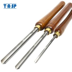 TASP HSS Woodturning Tools 1/2" 3/8" Bowl Gouge 1/4" Spindle Gouge Woodworking Roughing Turning Chisels for Wood Lathe Tools