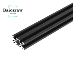 V-slot 2040 Black Anodized Aluminum Profile EU Standard  Extrusion 100mm-800mm Linear Rail for CNC 3D Printer DIY Parts 1pcs