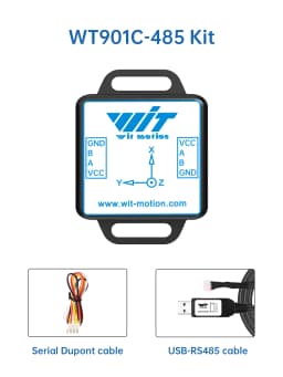WitMotion WT901C High-Precision 9-Axis AHRS Inclinometer Accelerometer+Gyroscope+Angle+Magnet Field(XYZ), Provide PC/Android App