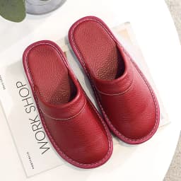 Plus Big Size 47 48 Unisex Genuine Leather Slippers Waterproof Indoor House Brand Shoes Men Slippers 2022 New Man Women Slippers