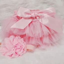 Baby Cotton Chiffon Ruffle Bloomers cute Baby Diaper Cover Newborn Flower Shorts Toddler fashion Summer Satin Pants  headband