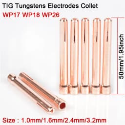 Argon Welding TIG Torch Consumable 1.0mm 1.6mm 2.0mm 2.4mm 3.0mm 3.2mm WP17 WP18 WP26 TIG Tungstens Electrodes Collet