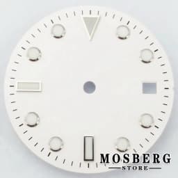 White 28.5mm Sterile Luminous Watch Dial With Watch Hands For NH35 NH36 ETA 2824 2836 Miyota 8215 8205 DG2813 3804 Movement