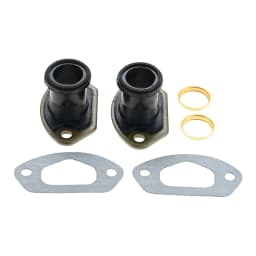 2 Sets Chainsaw Parts Exhaust Intake Manifold with Brass Ring & Gasket for 45CC/4500 52CC/5200 58CC/5800 Chinese Chainsaw Parts
