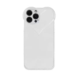 3D Love Heart Cute Phone Case For iPhone Air 14 11 12 13 15 16 17 Pro Max Candy Color Solid Soft Silicone Tpu Back Cover