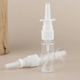 2pcs New White Nasal Spray Pump Empty Plastic Bottles Refillable Sprayer Health Nose Mist For Medical Packaging Accessories