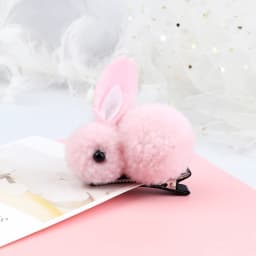 Soft Hairball Hair Bands Accessories Cute Plush Rabbit Elastic Hair Ties Sweet Bunny Hair Clip Headwear Gift For Women Girl Kids