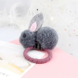 Soft Hairball Hair Bands Accessories Cute Plush Rabbit Elastic Hair Ties Sweet Bunny Hair Clip Headwear Gift For Women Girl Kids