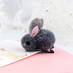 Soft Hairball Hair Bands Accessories Cute Plush Rabbit Elastic Hair Ties Sweet Bunny Hair Clip Headwear Gift For Women Girl Kids