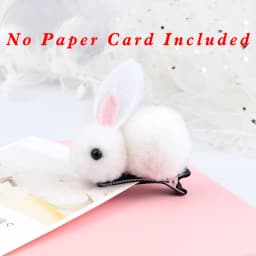Soft Hairball Hair Bands Accessories Cute Plush Rabbit Elastic Hair Ties Sweet Bunny Hair Clip Headwear Gift For Women Girl Kids