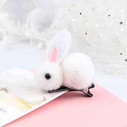 Soft Hairball Hair Bands Accessories Cute Plush Rabbit Elastic Hair Ties Sweet Bunny Hair Clip Headwear Gift For Women Girl Kids