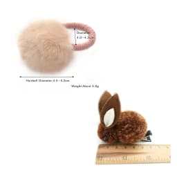 Soft Hairball Hair Bands Accessories Cute Plush Rabbit Elastic Hair Ties Sweet Bunny Hair Clip Headwear Gift For Women Girl Kids